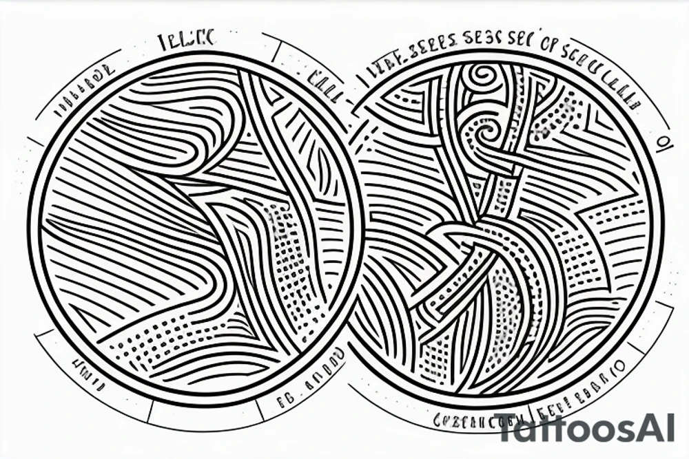 Fibonacci sequence Morse code spelling out "as above so below", overlap seed of life tattoo idea Fibonacci sequence Morse code spelling out "as above so below", overlap seed of life tattoo idea
