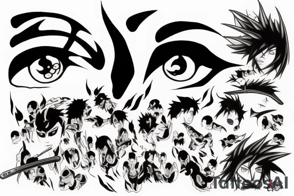 sharingan on fire tattoo idea