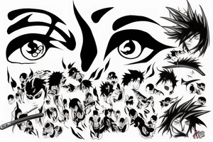 sharingan on fire tattoo idea
