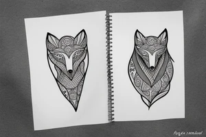 regal fox tattoo idea