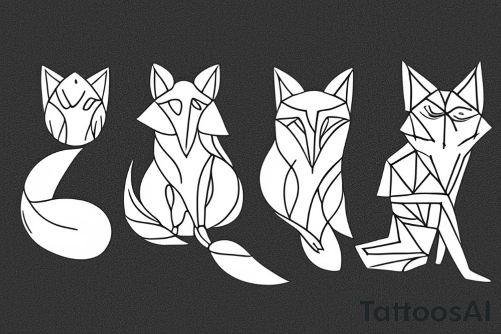 regal fox tattoo idea