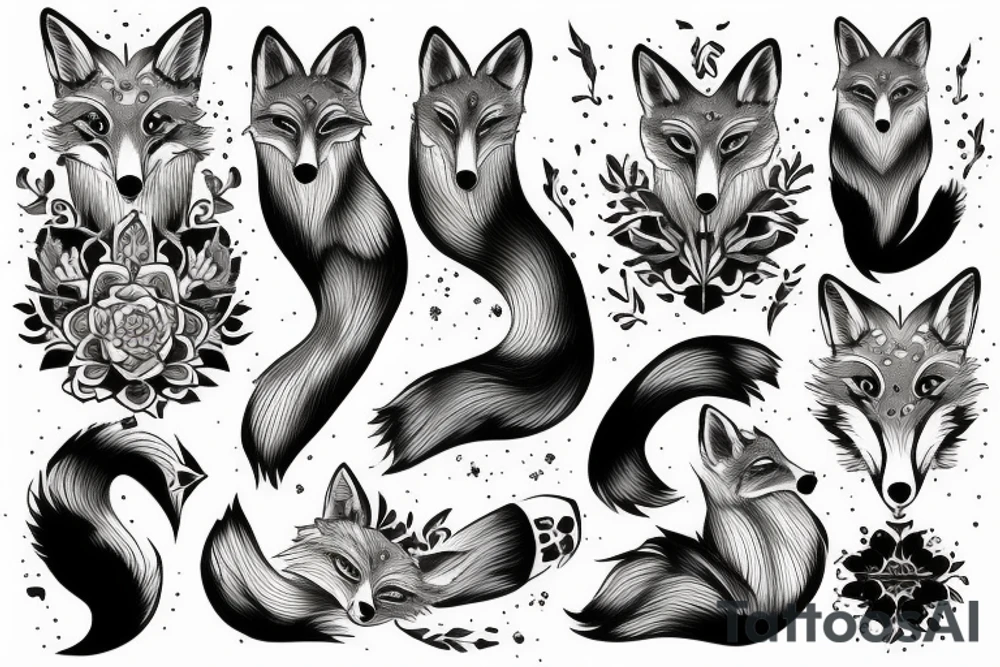 regal fox tattoo idea