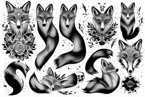 regal fox tattoo idea