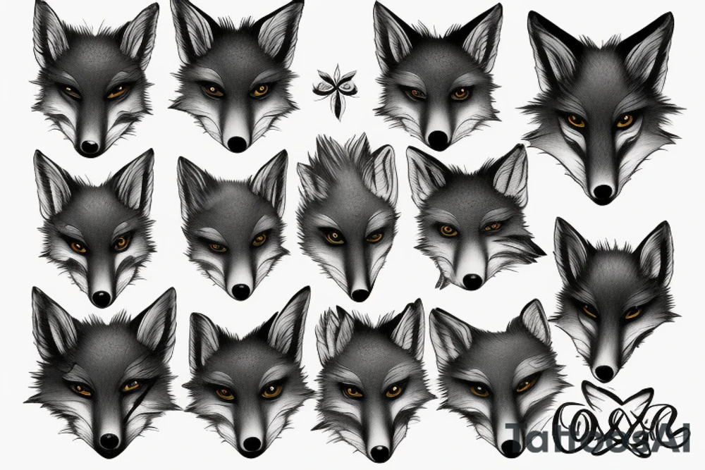 regal fox tattoo idea