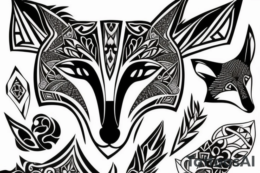 regal fox tattoo idea