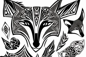 regal fox tattoo idea