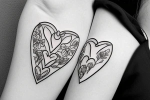 bunny heart tattoo idea