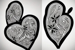 bunny heart tattoo idea