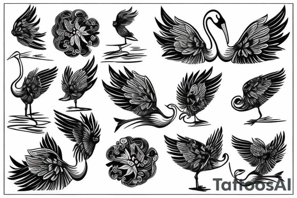 stork tattoo idea