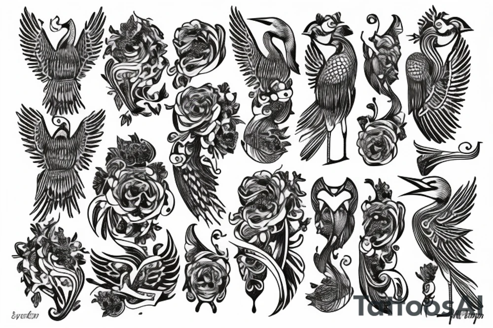 stork tattoo idea