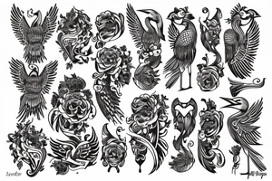 stork tattoo idea