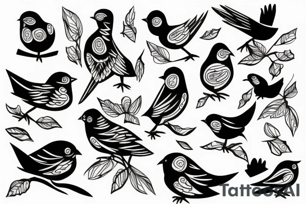 Bird breaking out of cage tattoo idea