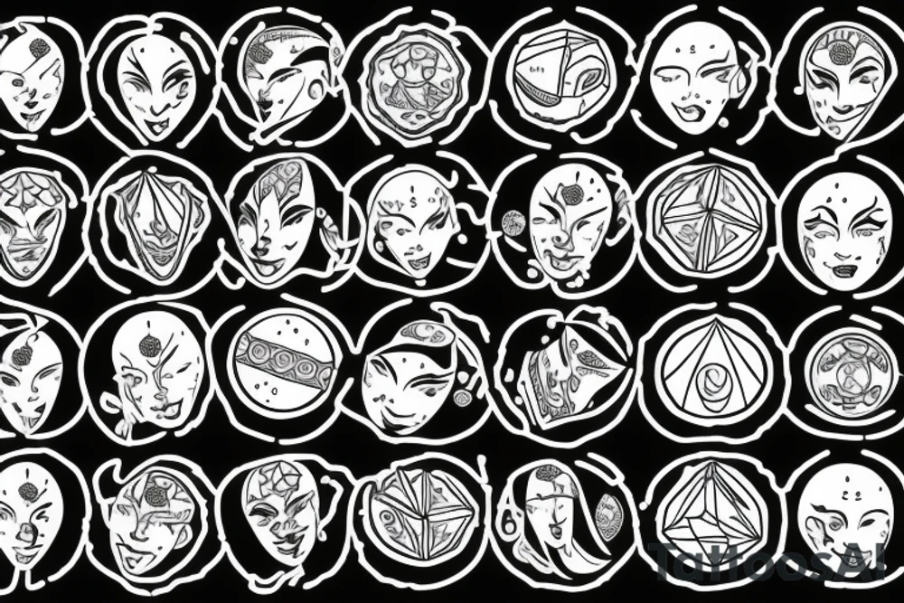 Fortune teller with Crystal Ball tattoo idea