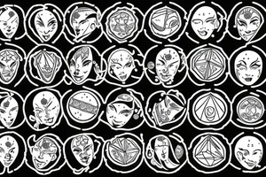 Fortune teller with Crystal Ball tattoo idea