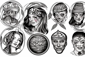 Fortune teller with Crystal Ball tattoo idea