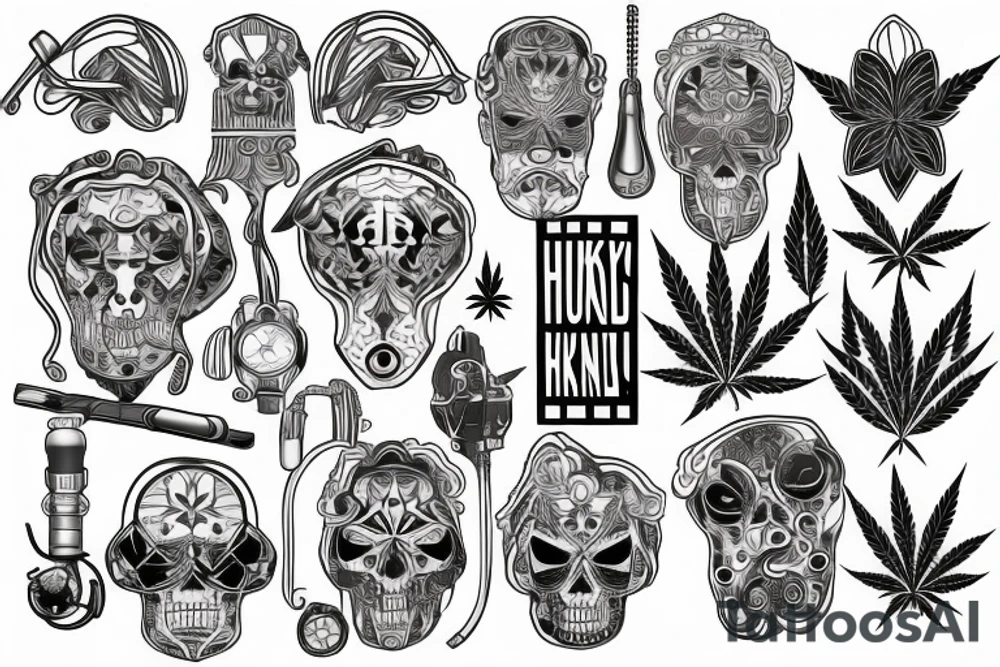 Marihuana Urology Thunder Podcast Continent tattoo idea