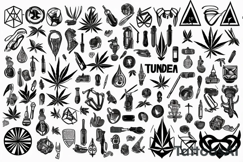 Marihuana Urology Thunder Podcast Continent tattoo idea