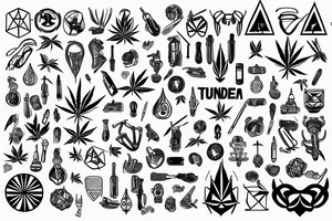 Marihuana Urology Thunder Podcast Continent tattoo idea