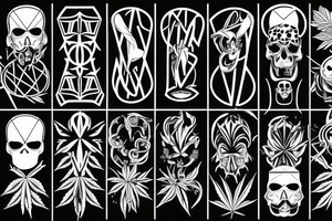 Marihuana Urology Thunder Podcast Continent tattoo idea