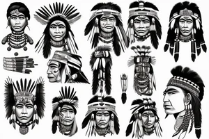 Apache Chief tattoo idea