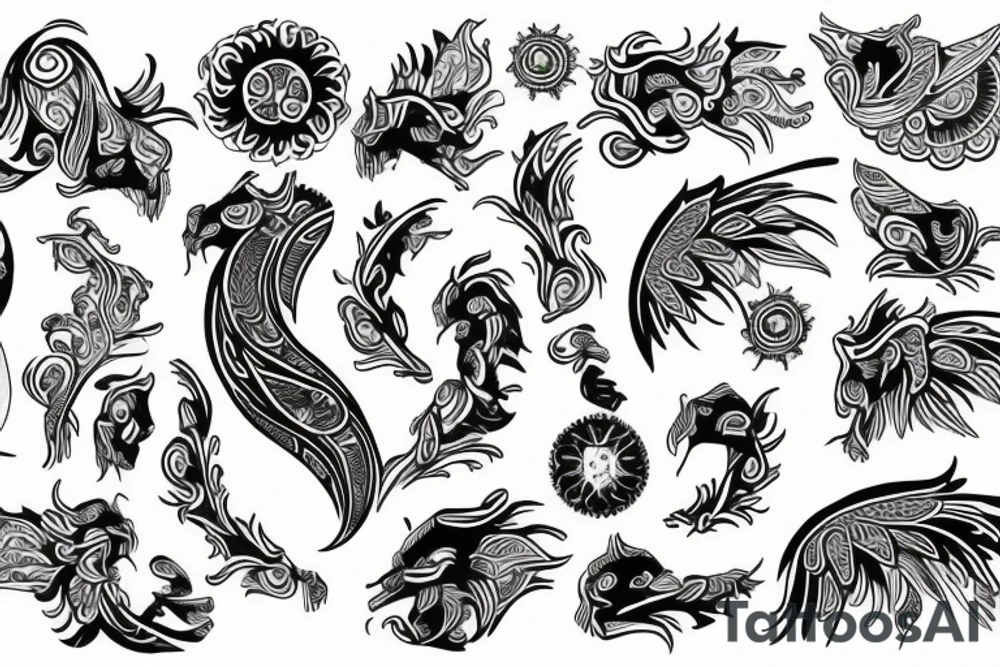 Ukrainian walhala tattoo idea