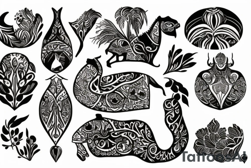 camel tattoo idea