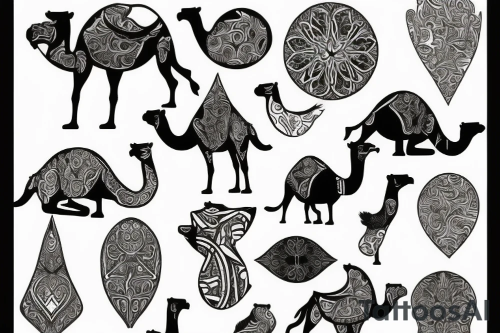 camel tattoo idea