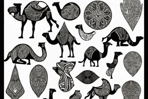 camel tattoo idea
