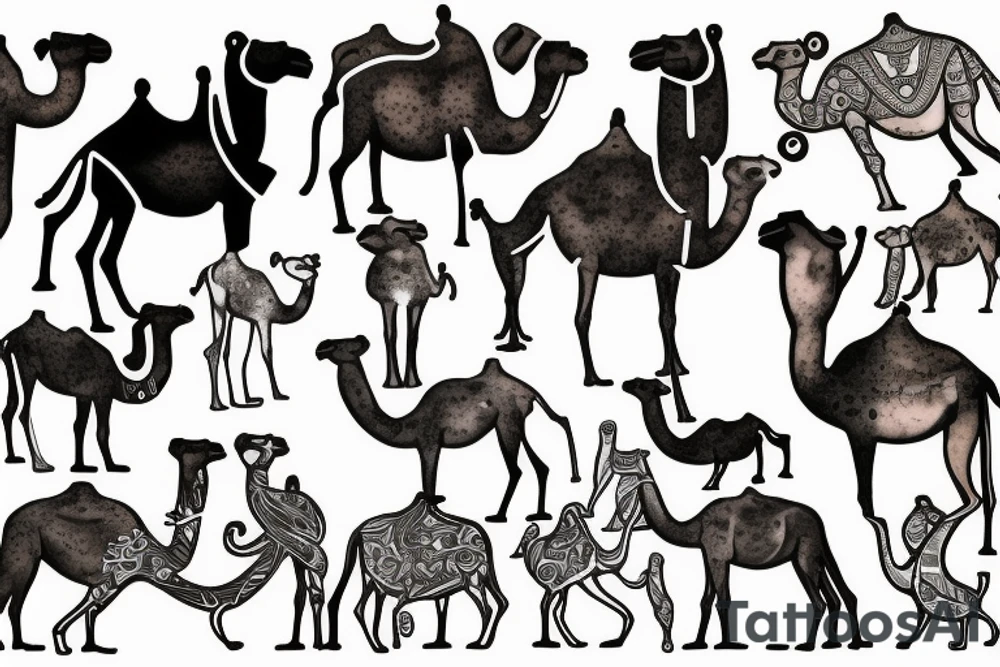 camel tattoo idea
