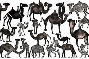 camel tattoo idea