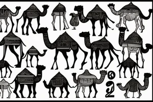 hebrew desert camel tattoo idea