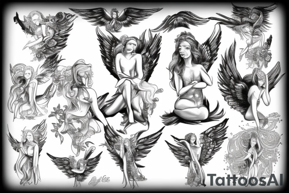angel tattoo idea