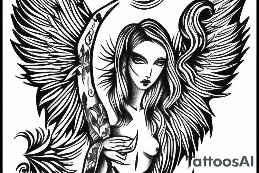 angel tattoo idea