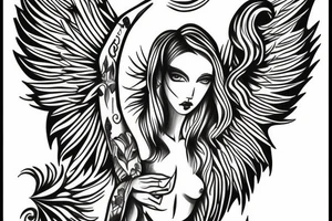 angel tattoo idea