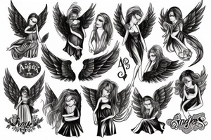 angels tattoo idea