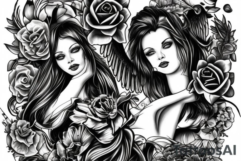 angels tattoo idea