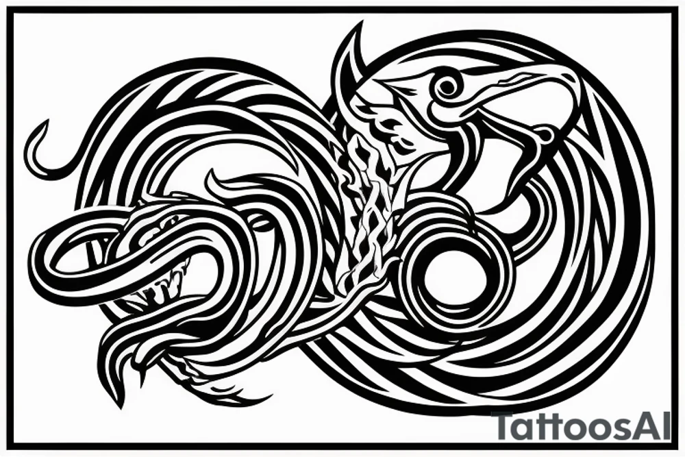 ouroboros tattoo idea