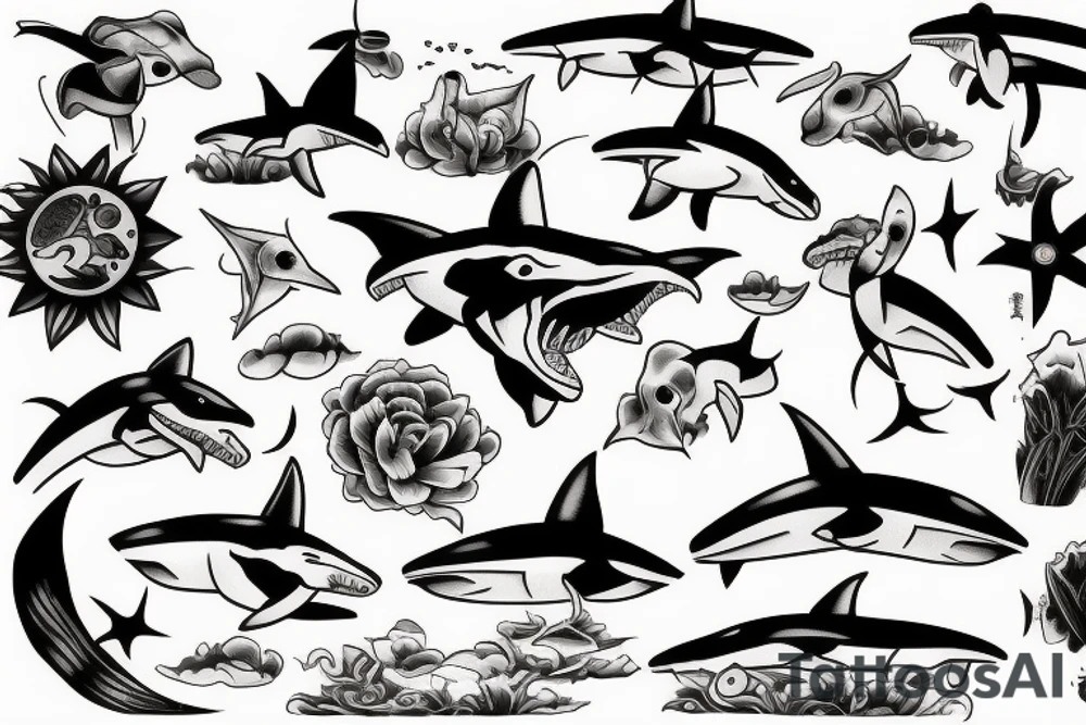 hammerhead shark tattoo idea