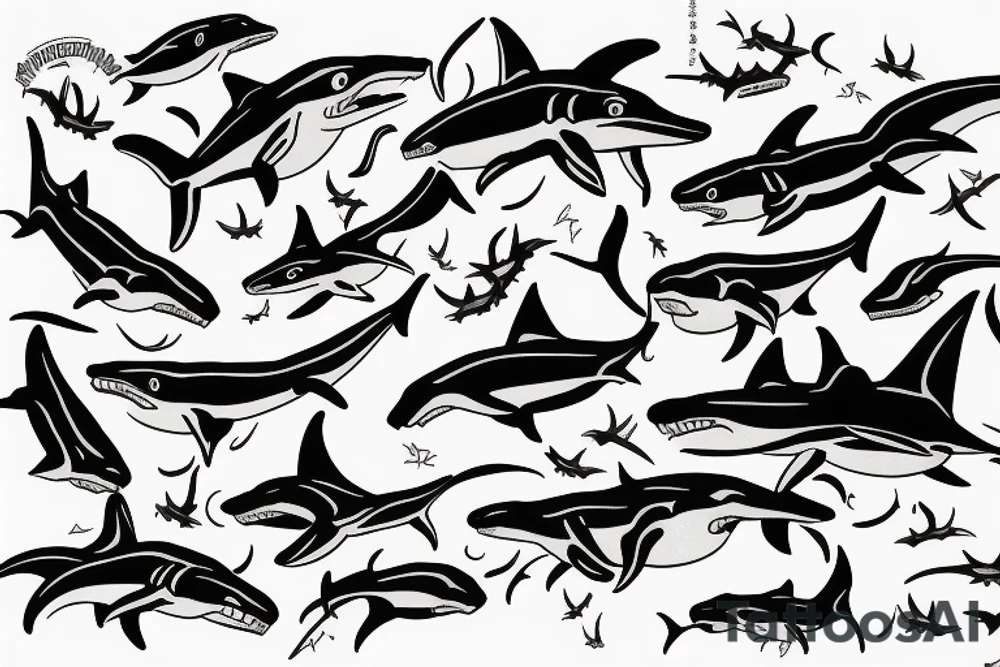 hammerhead shark tattoo idea
