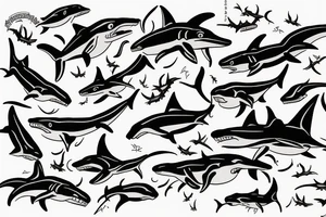 hammerhead shark tattoo idea