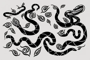 snake that bites it's own tail tattoo idea
