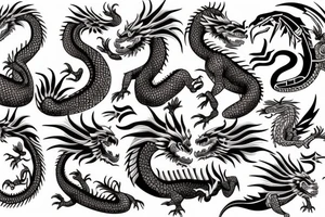Aztec dragon tattoo idea