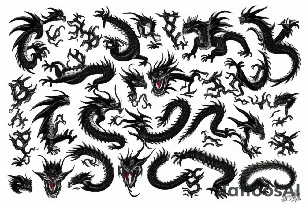 Dragon tattoo idea