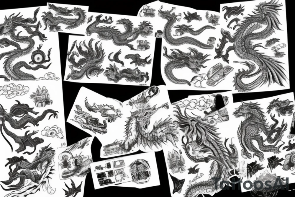 Dragon tattoo idea