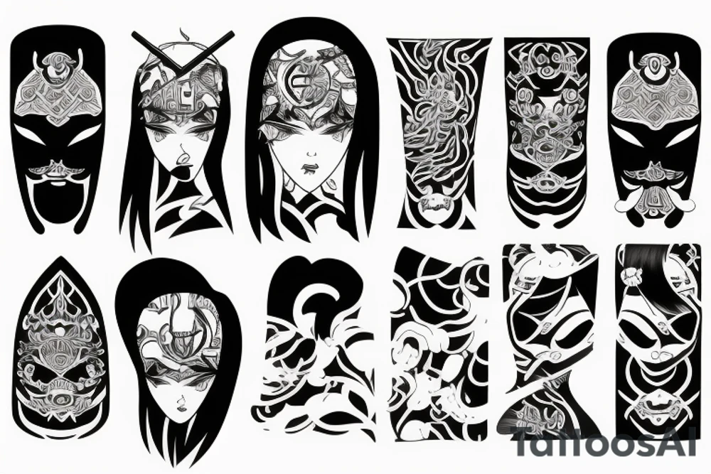 Japanese style with a hint of Nordic tattoo idea