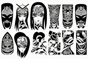 Japanese style with a hint of Nordic tattoo idea
