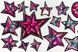 Jeweled Star to represent my daughter (ruby) tattoo idea