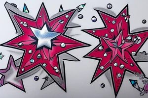 Jeweled Star to represent my daughter (ruby) tattoo idea