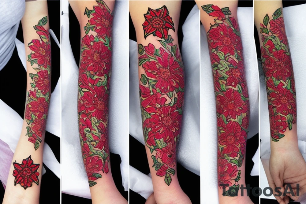 A ruby star tattoo idea