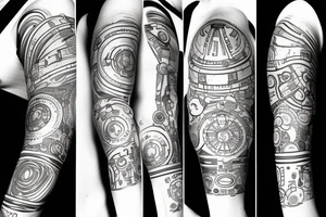 Space themed tattoo idea